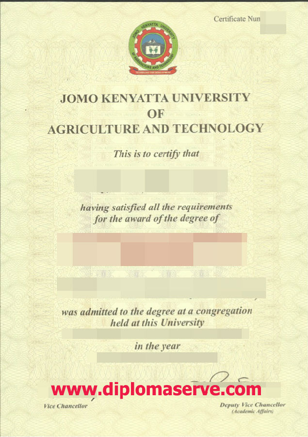 Jomo Kenyatta University of Agriculture and Technology degree