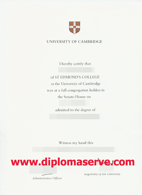 University of Cambridge degree