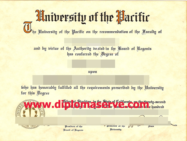 university of the Pacific degree
