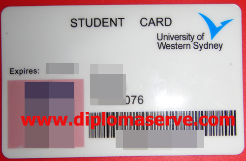University of western Sydney student card