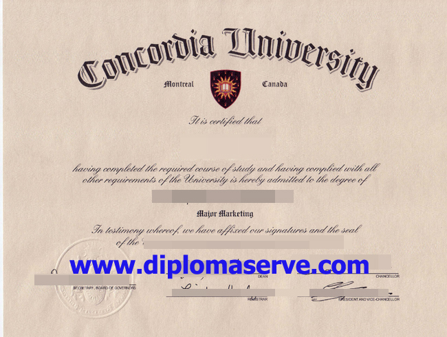 concordia university degree