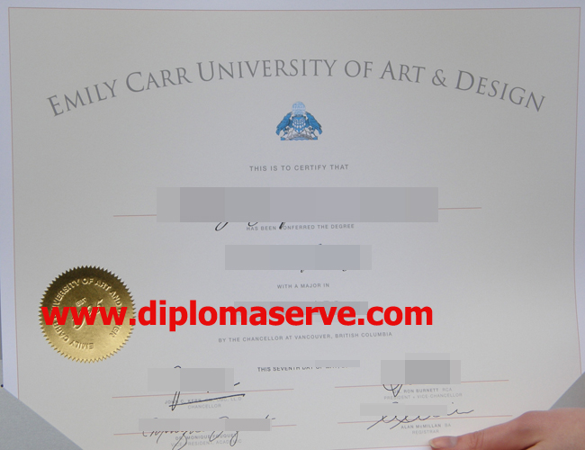 Emily carr university of art and design degree