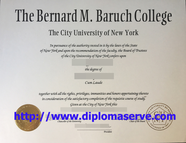 Bernard M. Baruch College degree