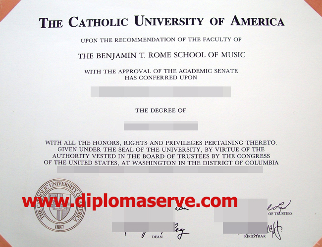 the Catholic University of America degree