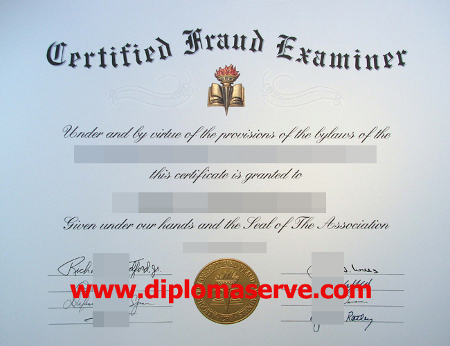 Certified Fraud Examiner (CFE) certificate