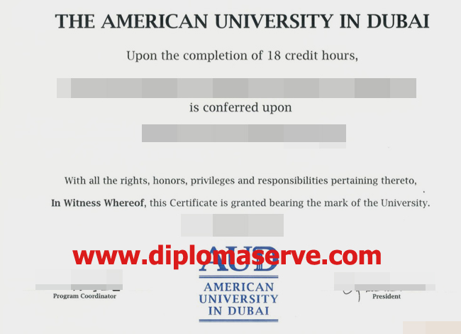 the american university in Dubai degree